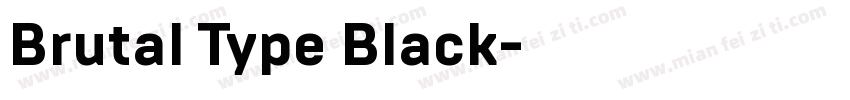 Brutal Type Black字体转换